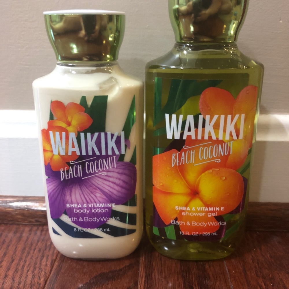 Bath and body works body lotion and shower gel